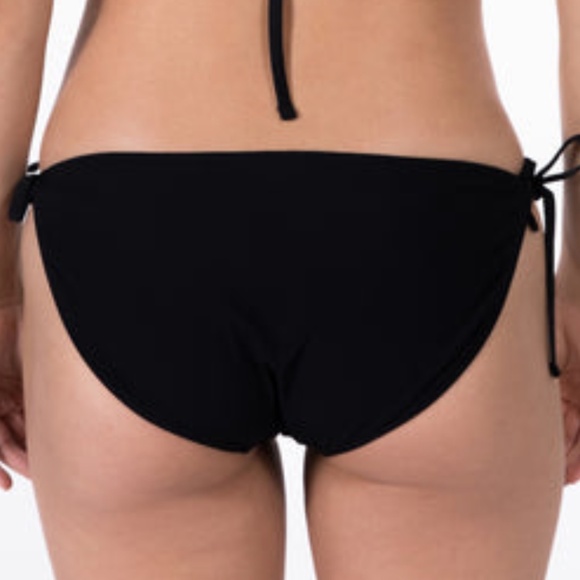 MARINA WEST Bikini Bottom Black Side Tie UPF 50 - Picture 2 of 6